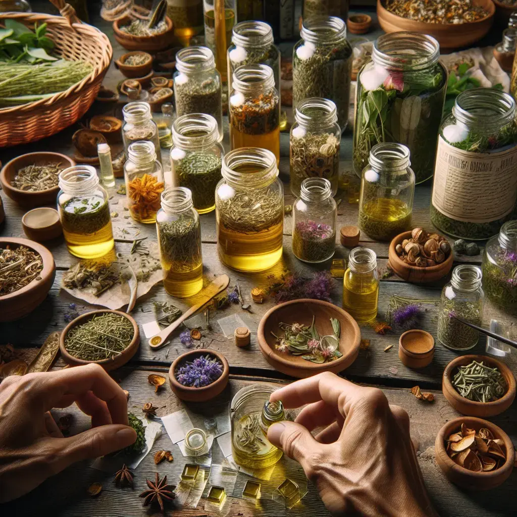 Representation of DIY Herbal Infused Body Oils for Nourished Skin