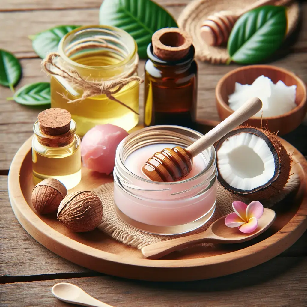 Representation of Natural Ingredients for Homemade Lip Balms