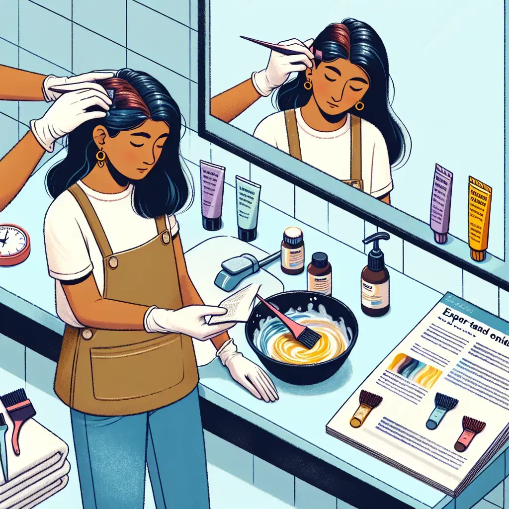 Representation of Testing Hair Dye at Home: Expert Tips and Considerations